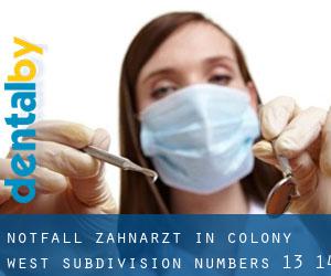 Notfall-Zahnarzt in Colony West Subdivision - Numbers 13, 14 and 15